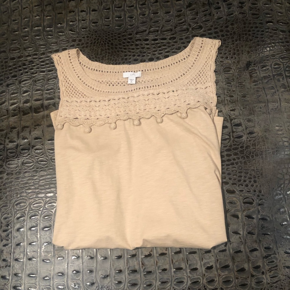 NEW!! J Jill Crochet Tank Top!!
